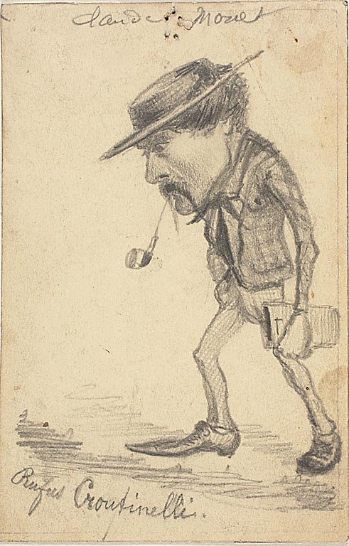 Karikatuur van Henri Cassinelli door Claude Monet