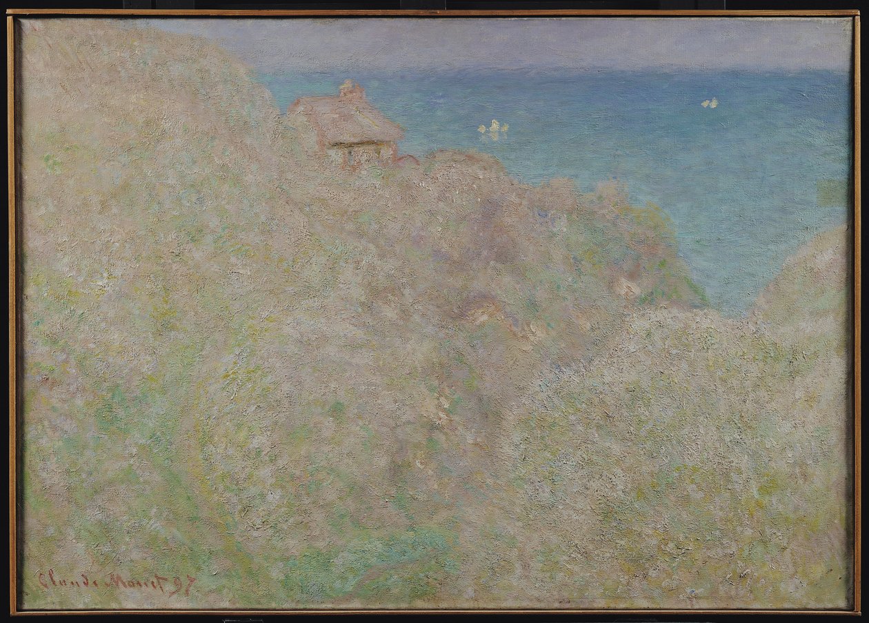 Kliffen bij Varengeville, 1897 door Claude Monet