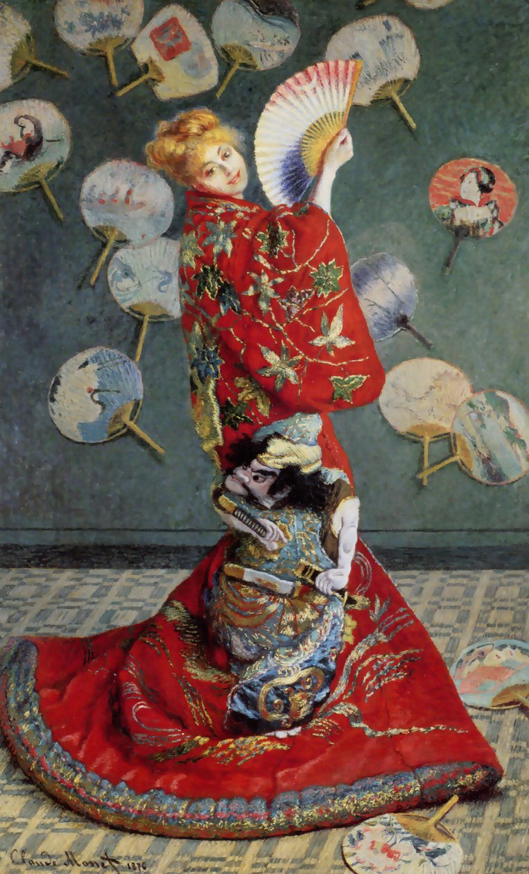 Japans meisje door Claude Monet