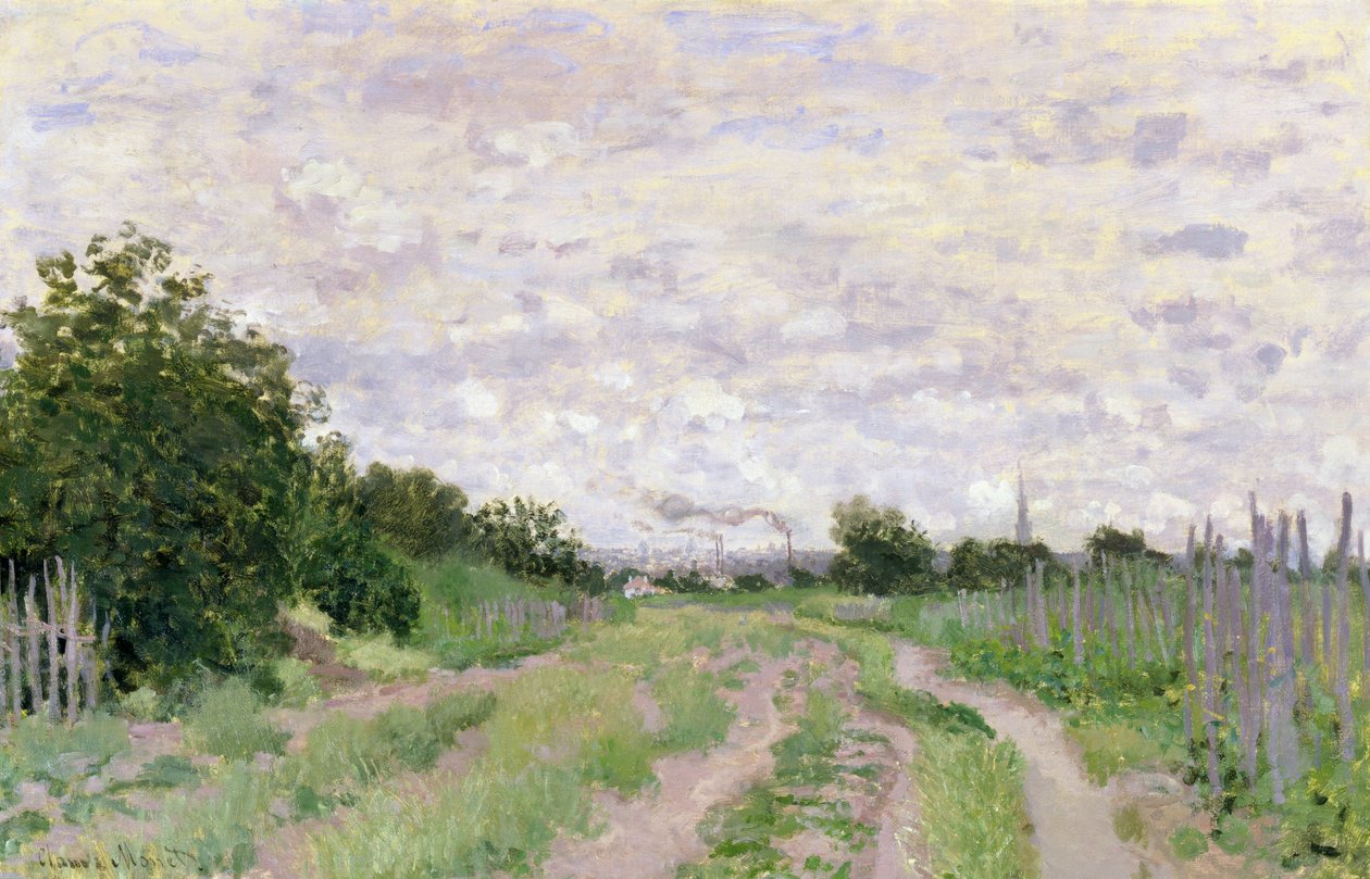 Pad door de Wijngaarden, Argenteuil, 1872 door Claude Monet
