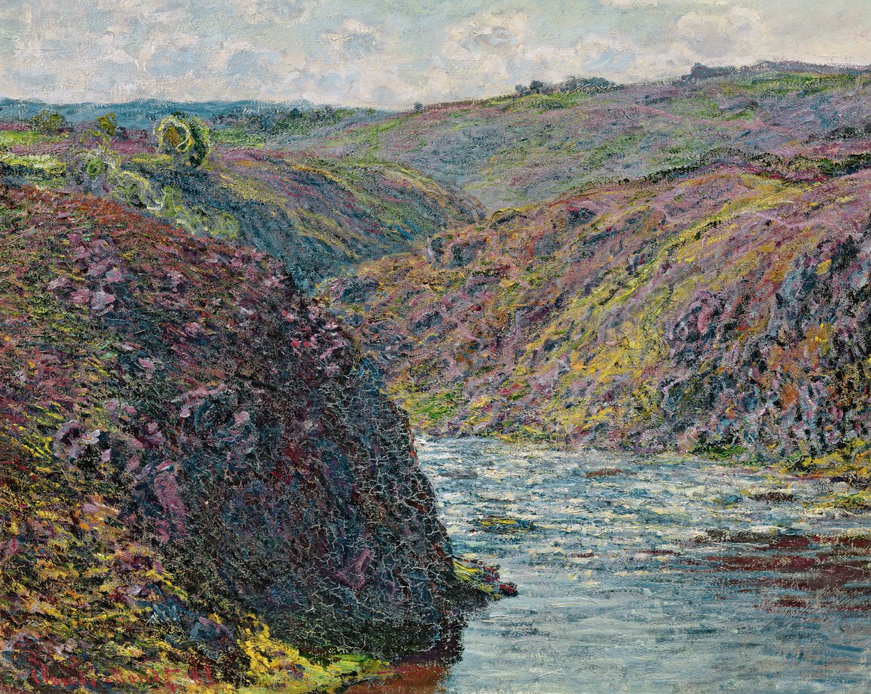Ravijnen van de Creuse aan het einde van de dag, 1889 door Claude Monet