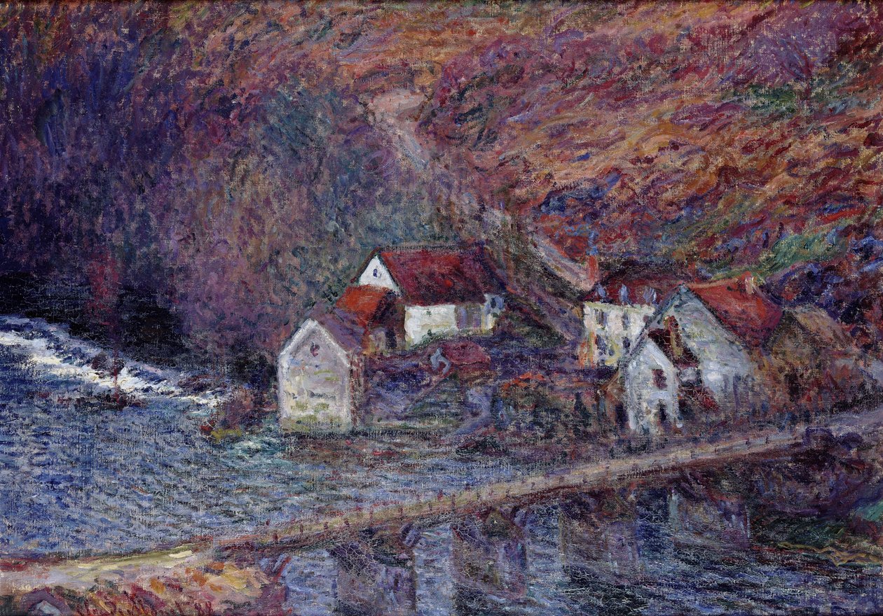 De brug bij Vervy, 1889 door Claude Monet