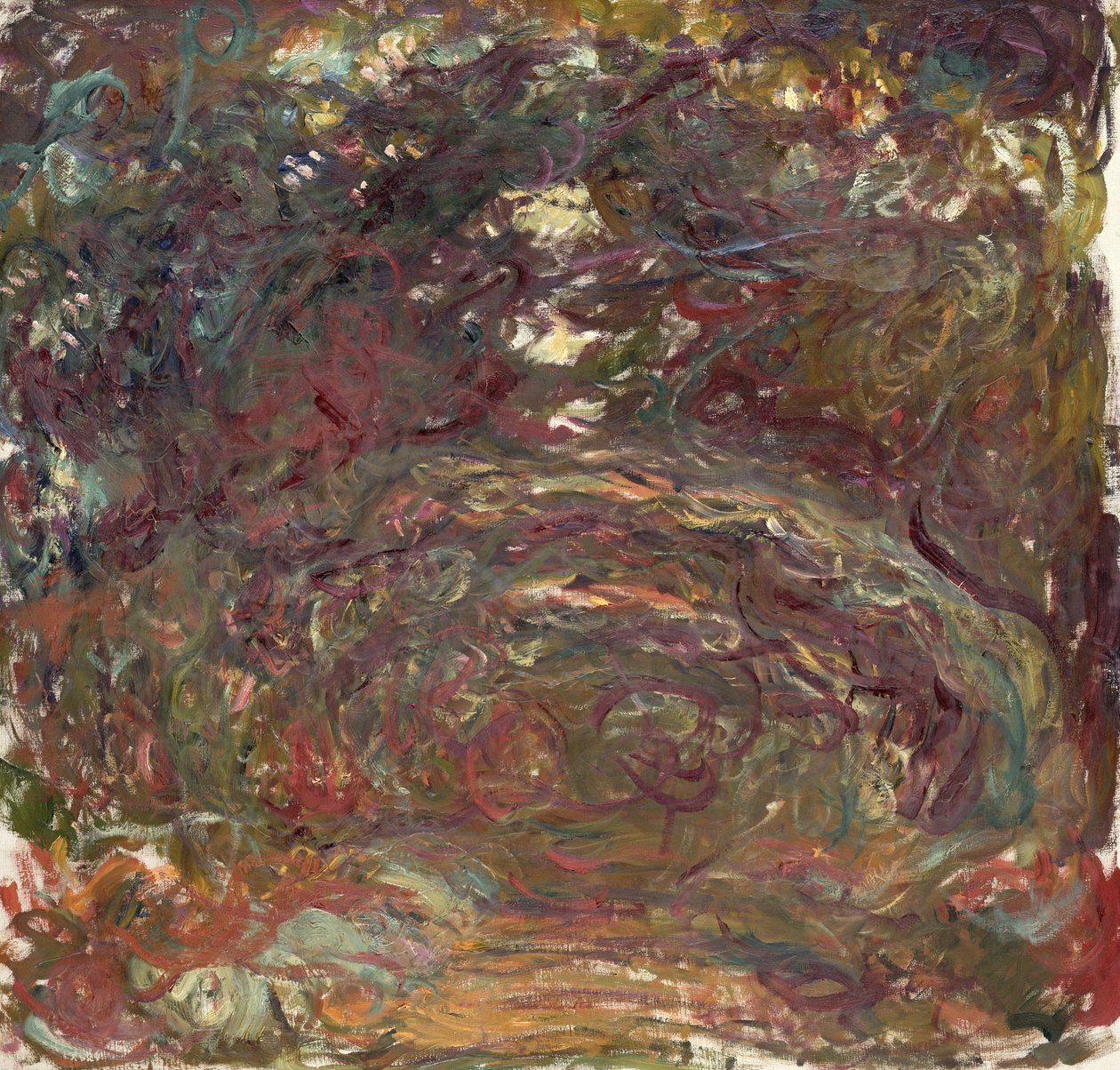Het rozenpad, 1920-22 door Claude Monet