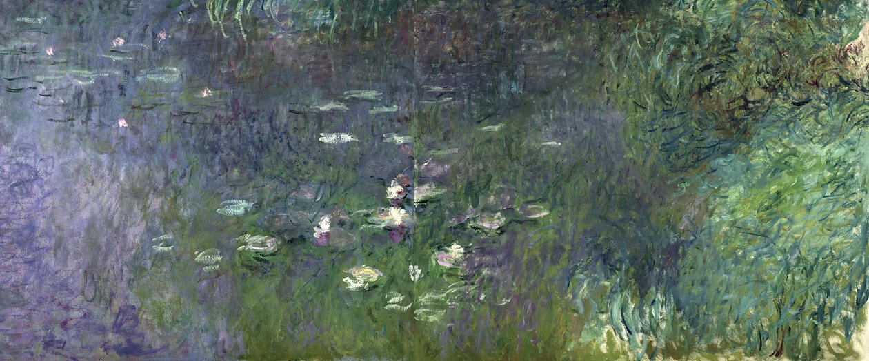 Waterlelies: Ochtend, 1914-18 (rechter sectie) door Claude Monet