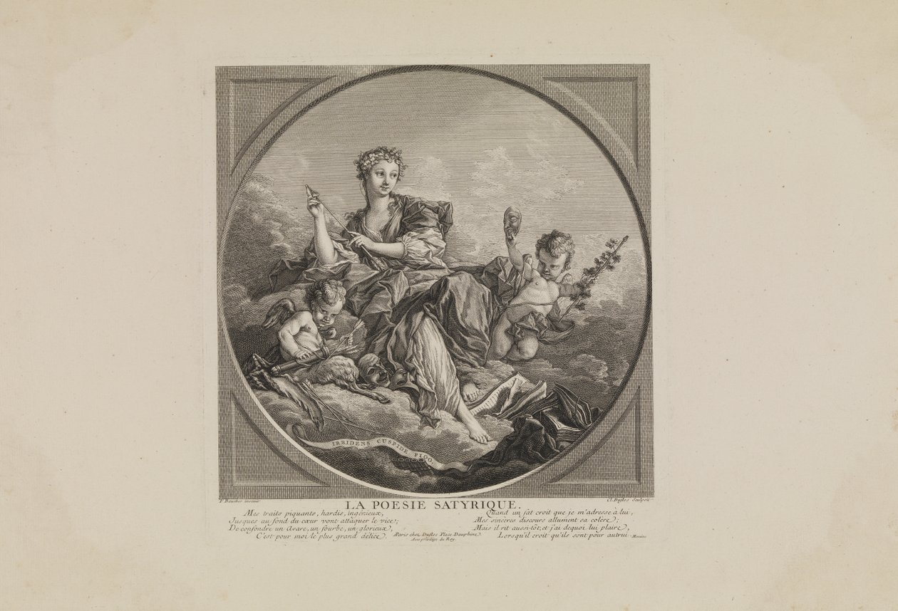 De satirische poëzie door Claude Agustin Duflos