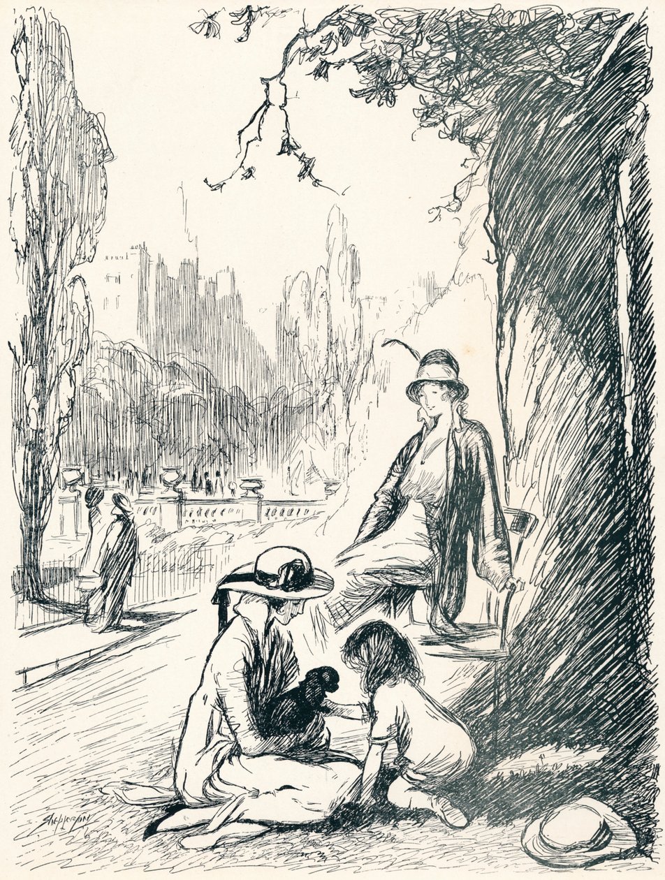 In Kensington Gardens - Fase zes door Claude Allin Shepperson