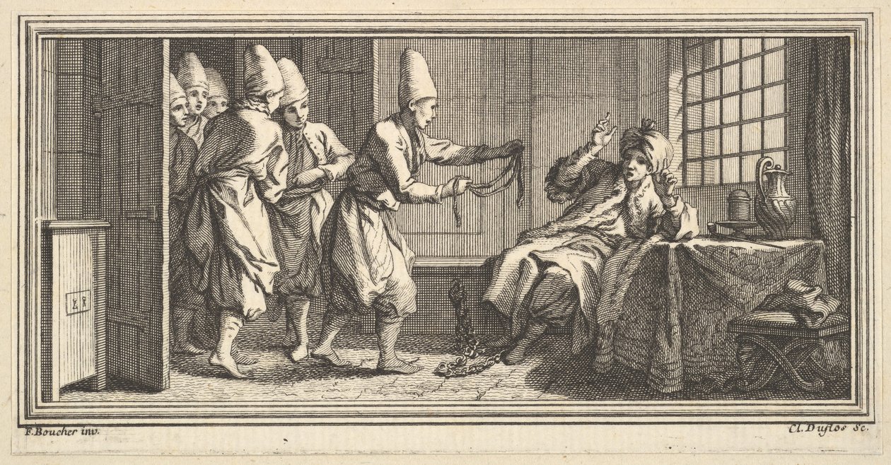 Touw Brengen naar de Gevangene door Claude Augustin Duflos