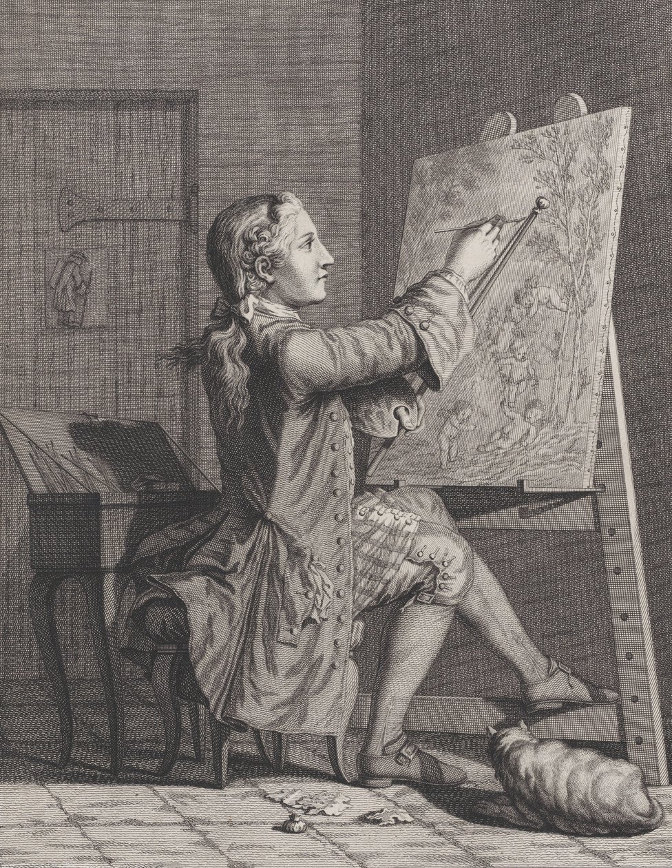 La Peinture door Claude Augustin Duflos