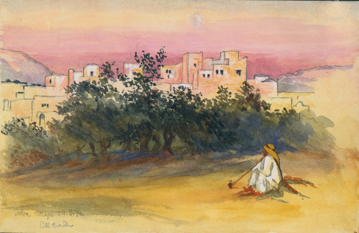 Jeba Dorp, 1872 door Claude Conder