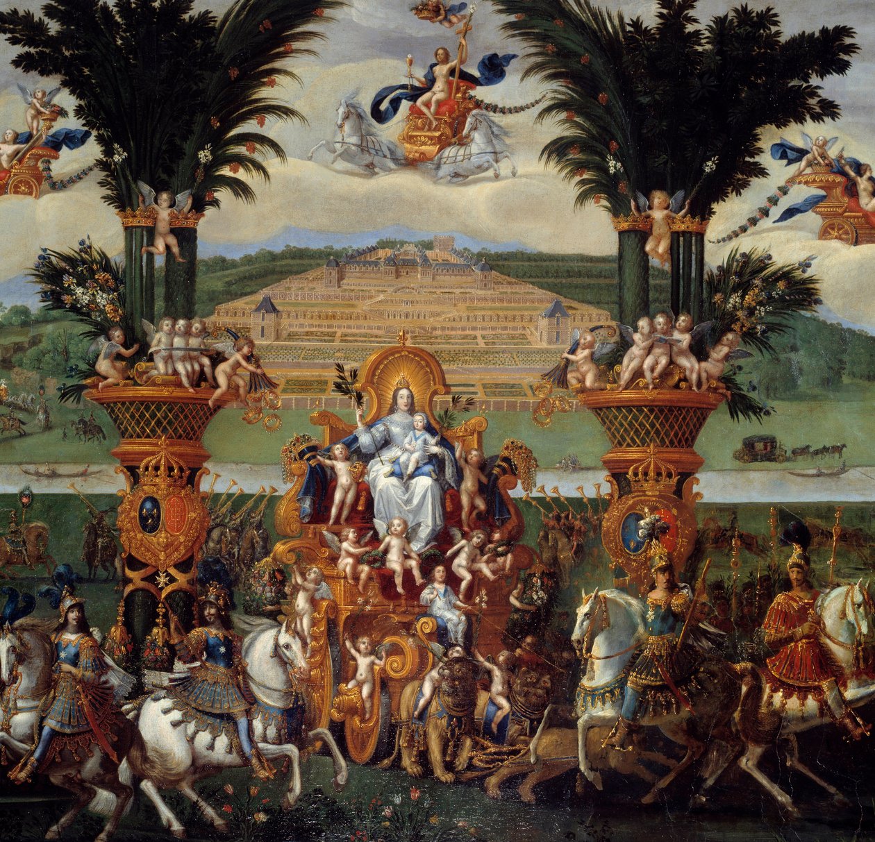 De vier elementen. De aarde (detail) door Claude Deruet