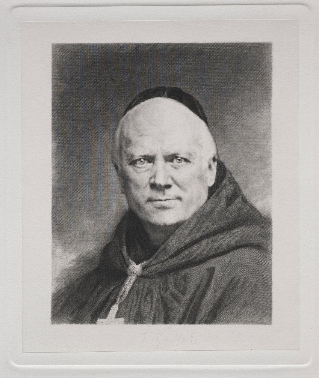Dom Prosper Gueranger, Abt van Solesmes door Claude Ferdinand Gaillard