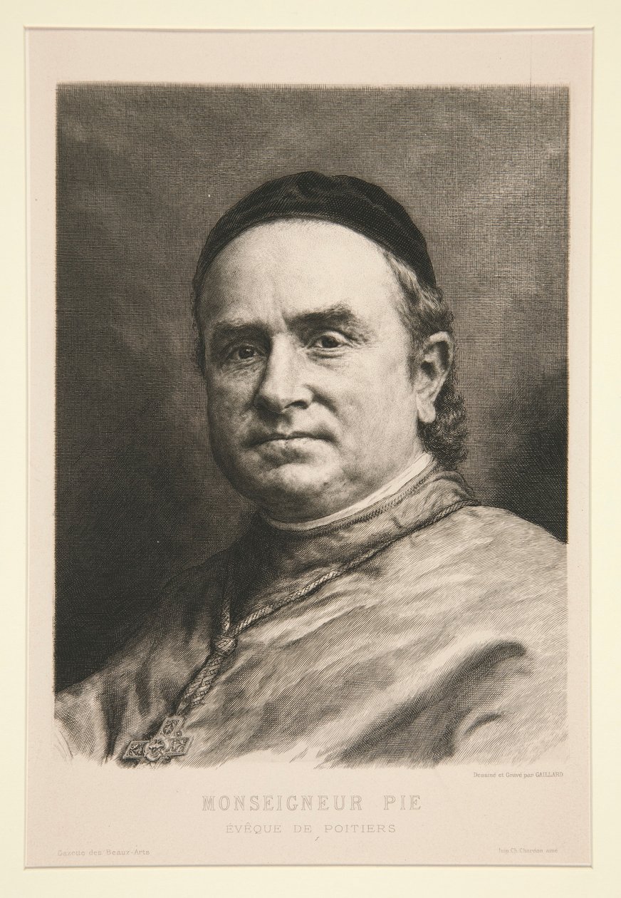 Monseigneur Pie door Claude Ferdinand Gaillard