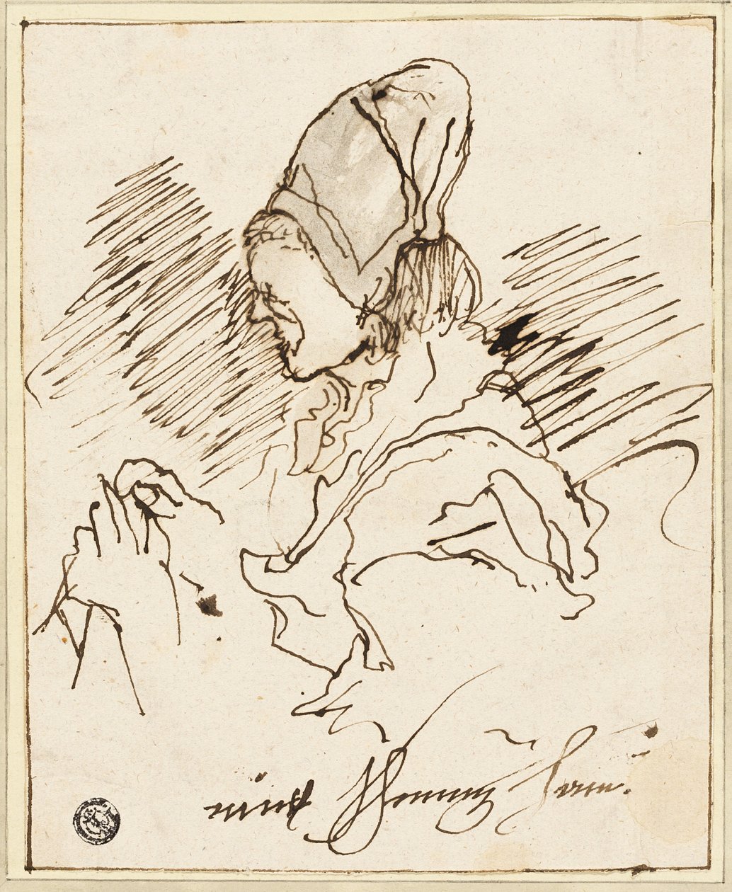 Naaister door Claude Jean Baptiste Hoin