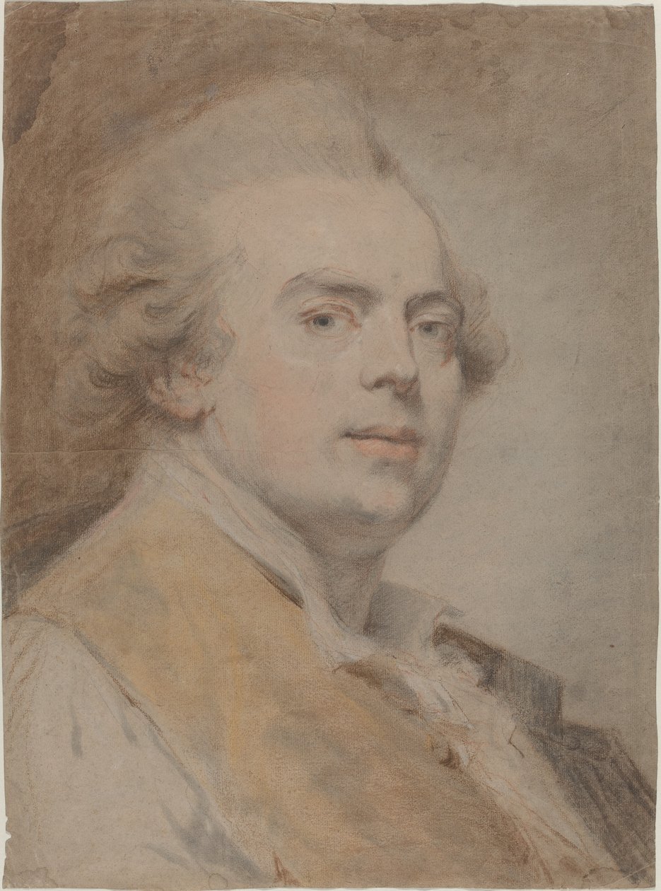 Zelfportret door Claude Jean Baptiste Hoin