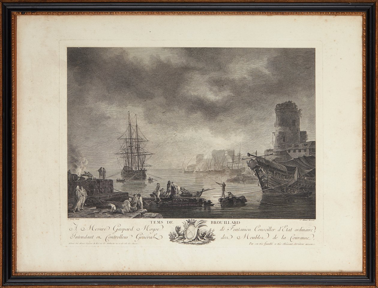 Franse stalen gravures door Claude Joseph (after) Vernet