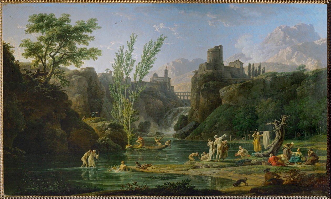 Goedemorgen, badgasten ... door Claude Joseph Vernet