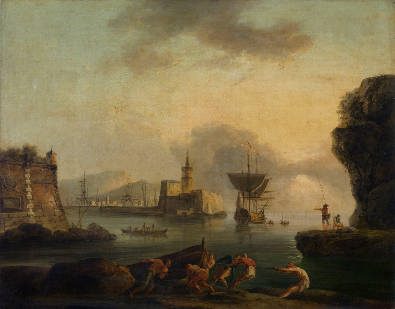 Napels door Claude Joseph Vernet