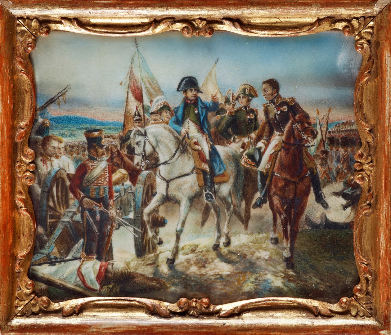 Napoleon bij de Slag bij Friedland door Claude Joseph Vernet