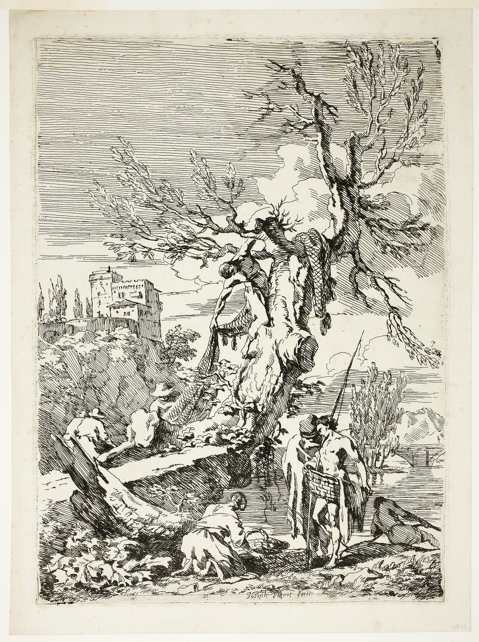 De terugkeer van vissen door Claude Joseph Vernet