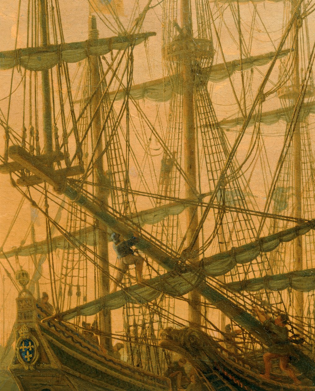 Zeehaven, ondergaande zon ... door Claude Lorrain (1600 82)