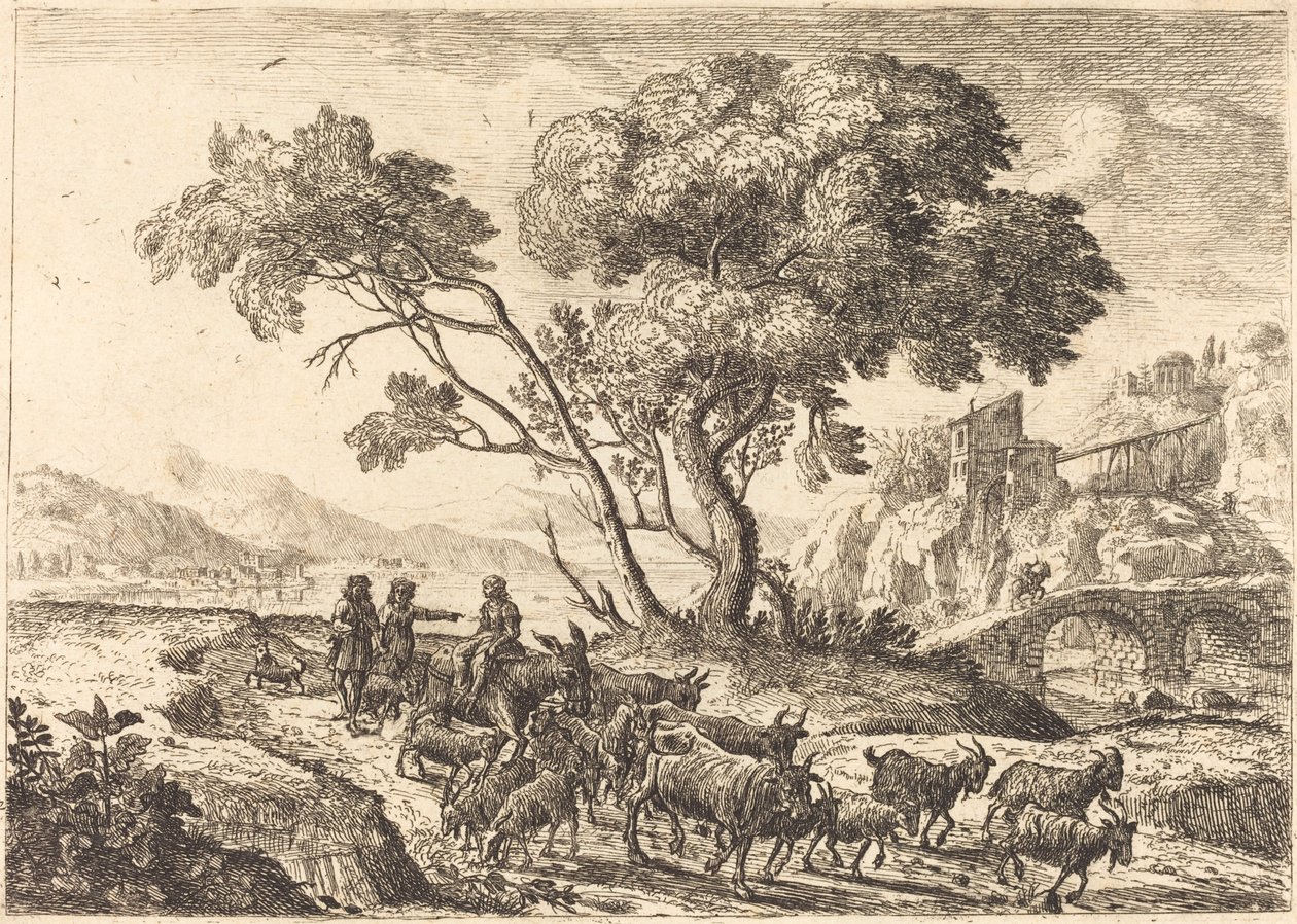 Vertrek naar de velden door Claude Lorrain
