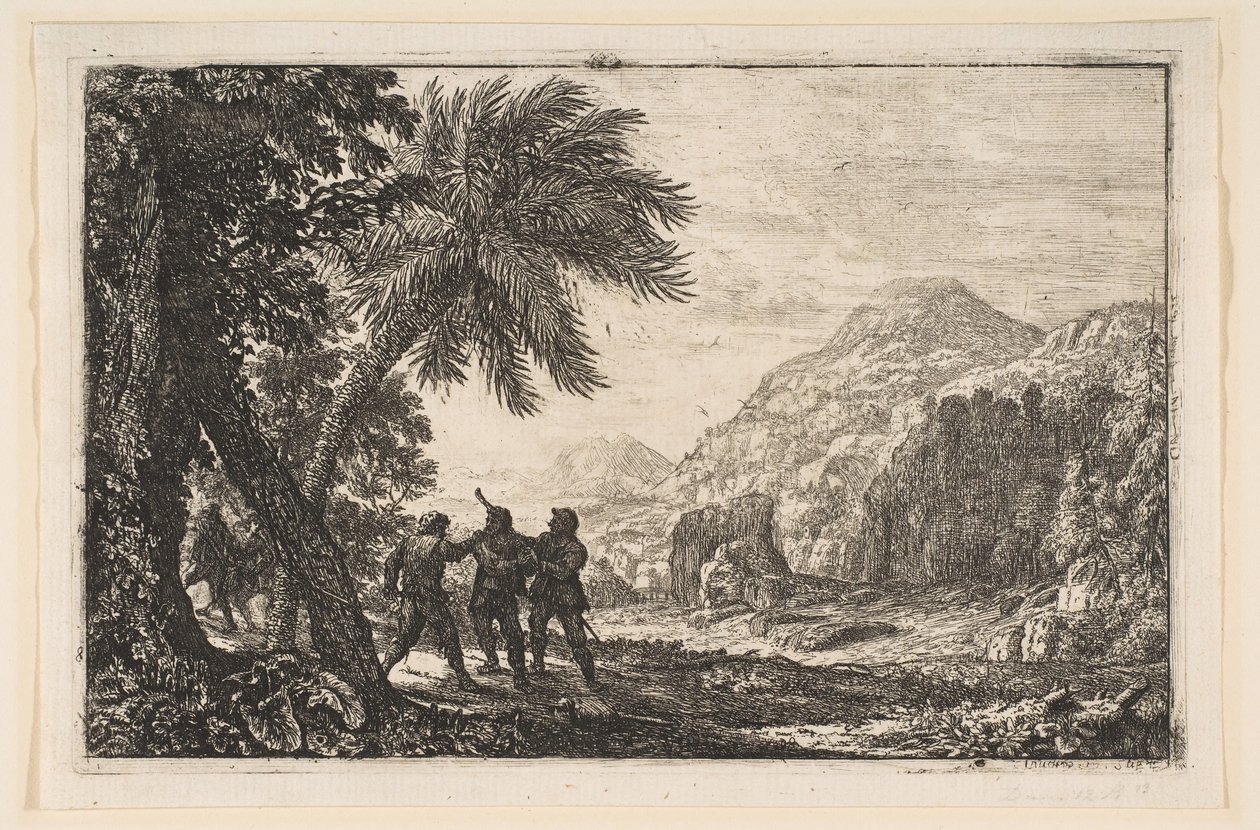 Landschap met bandieten, 1633 door Claude Lorrain
