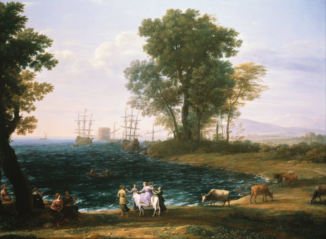 Verkrachting van Europa door Claude Lorrain