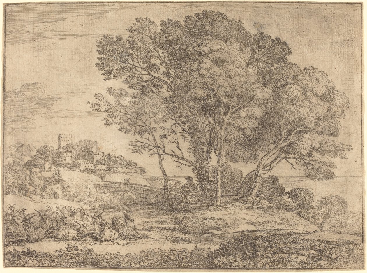 De Geitenhoeder door Claude Lorrain