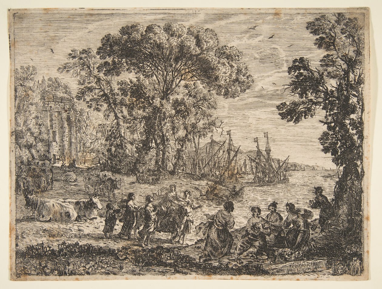 De Roof van Europa, 1634 door Claude Lorrain