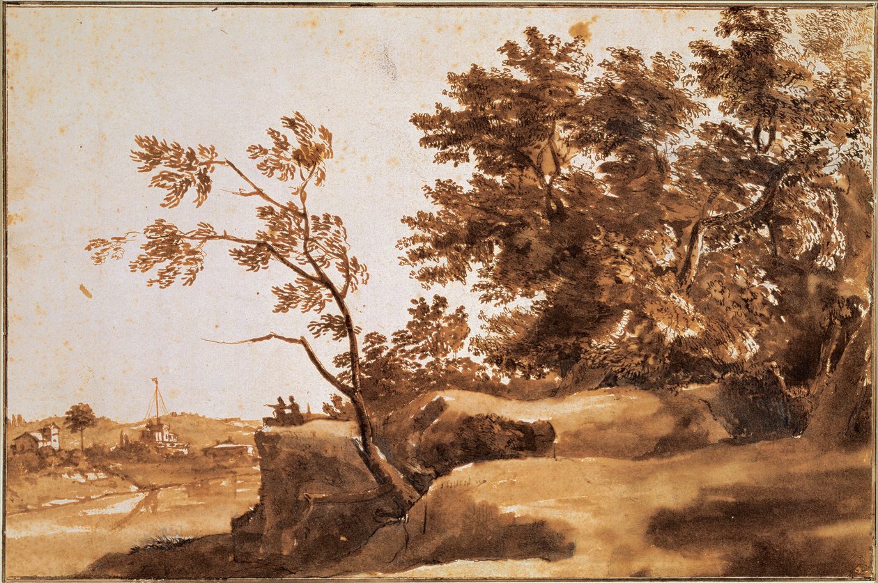 Tiberlandschap met Castel Sant