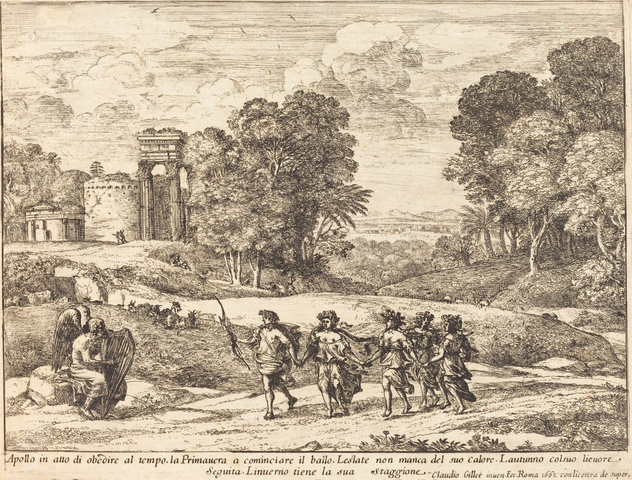 Tijd, Apollo en de Seizoenen door Claude Lorrain