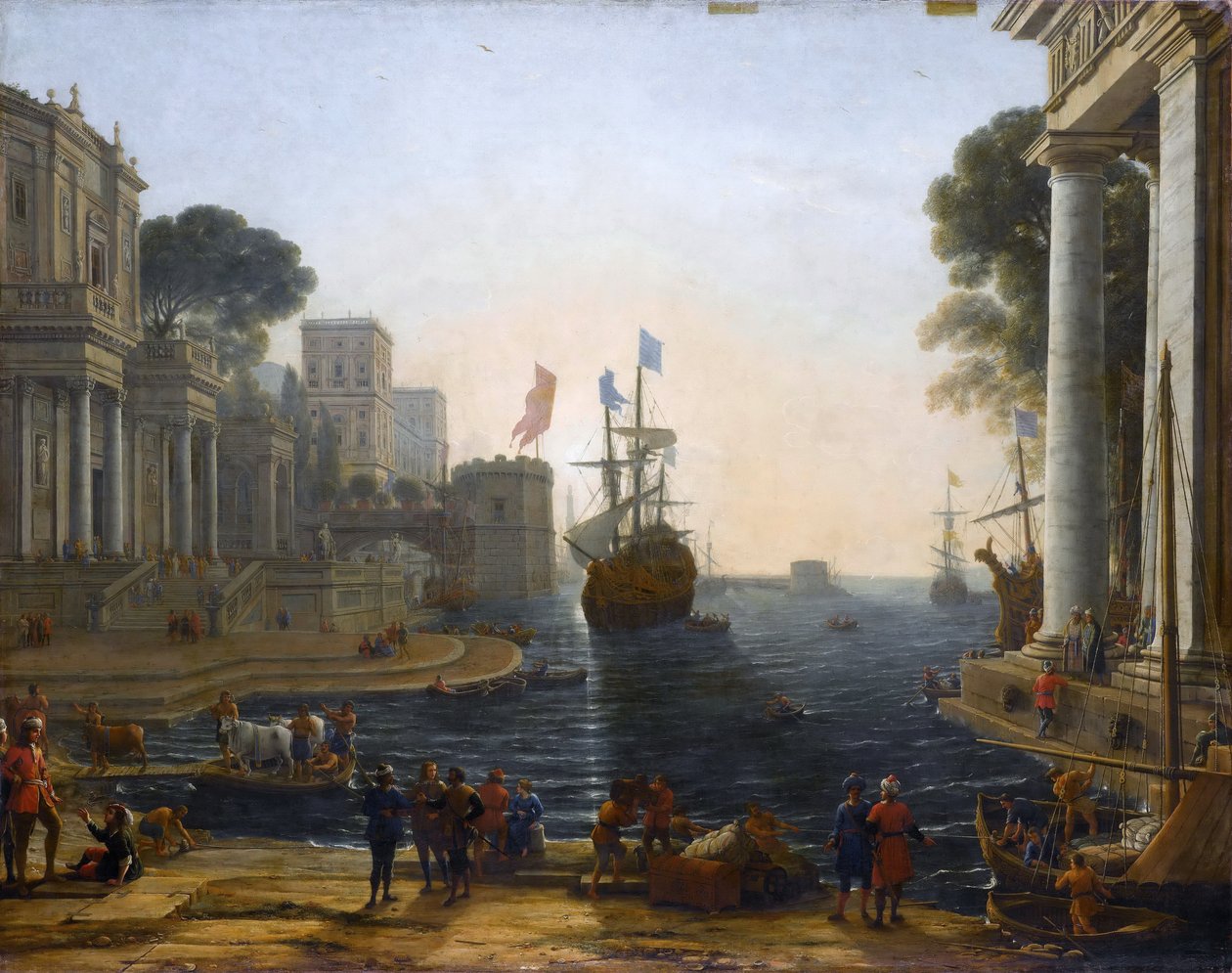 Ulysses brengt Chryseis terug naar haar Vader door Claude Lorrain