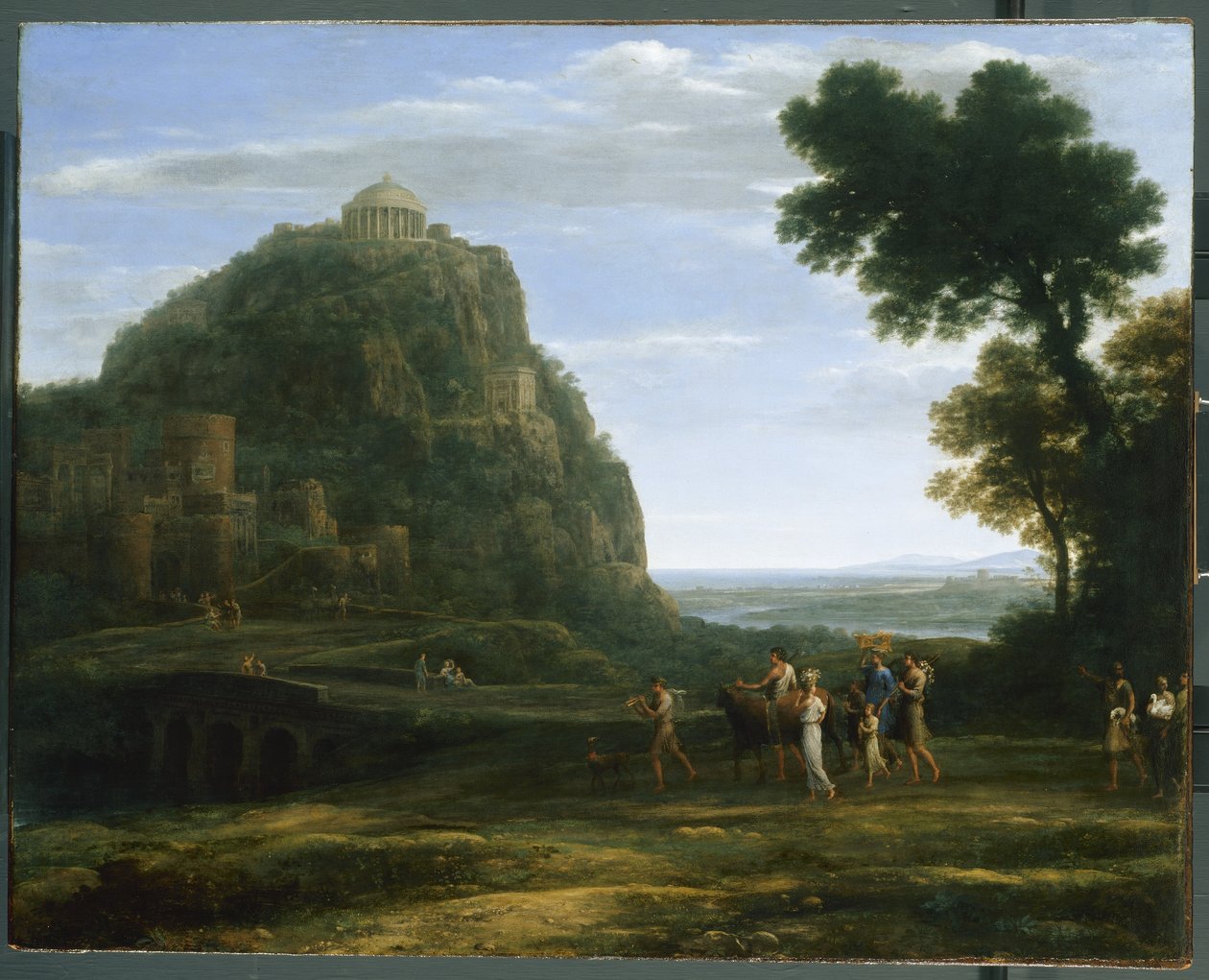 Uitzicht op Delphi met een Processie, 1673 door Claude Lorrain