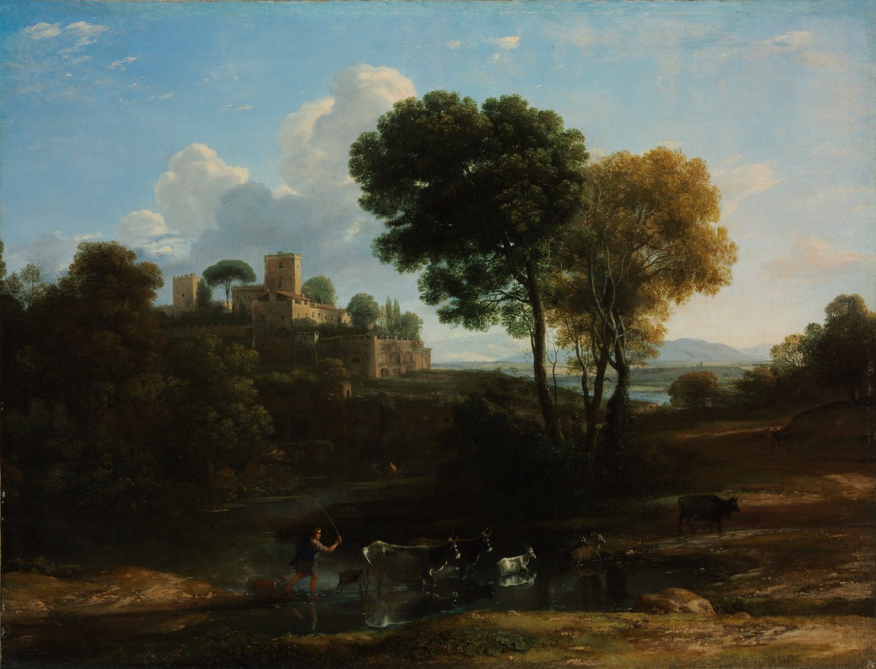 Villa in de Romeinse Campagna door Claude Lorrain