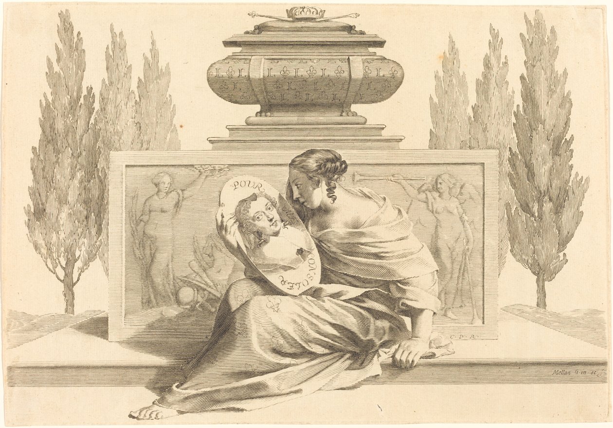 Allegorie ter Ere van Anna van Oostenrijk door Claude Mellan