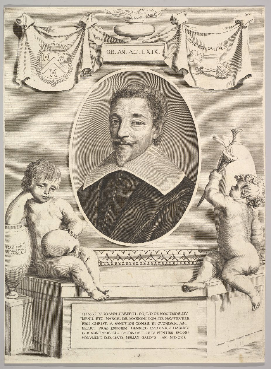 Jean Habert de Montmor door Claude Mellan