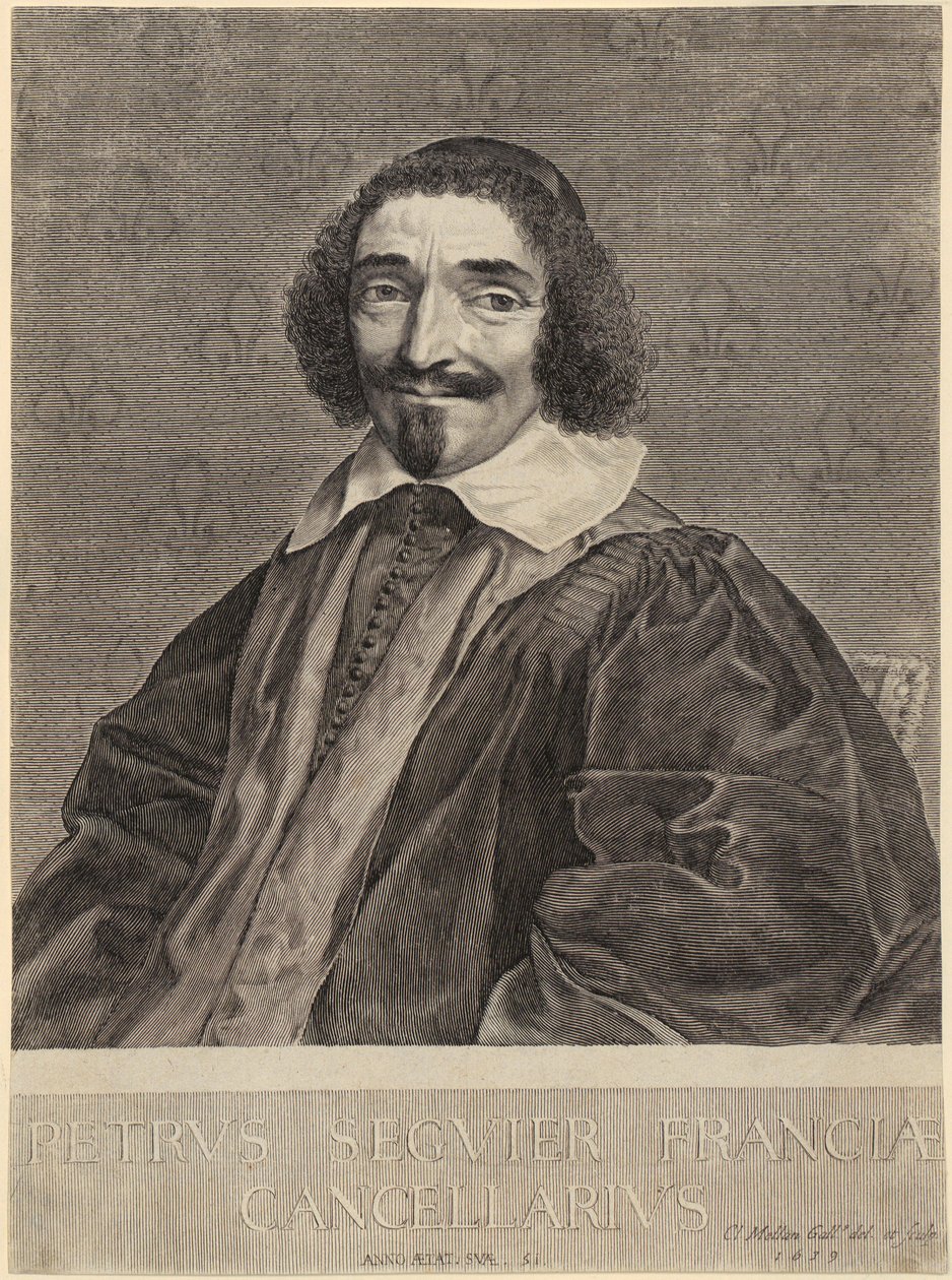 Portret van kanselier Pierre Séguier door Claude Mellan