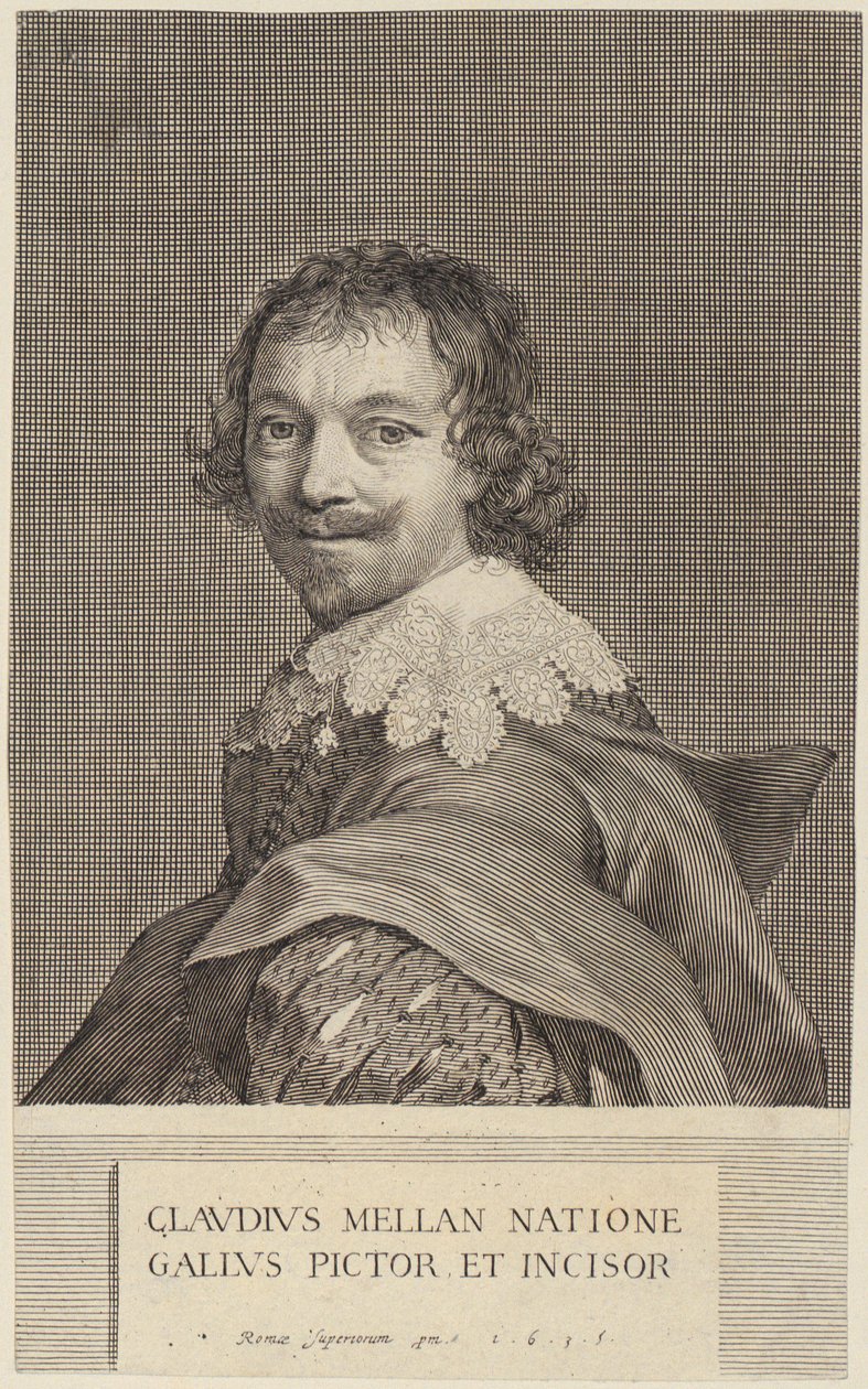 Zelfportret van Claude Mellan door Claude Mellan