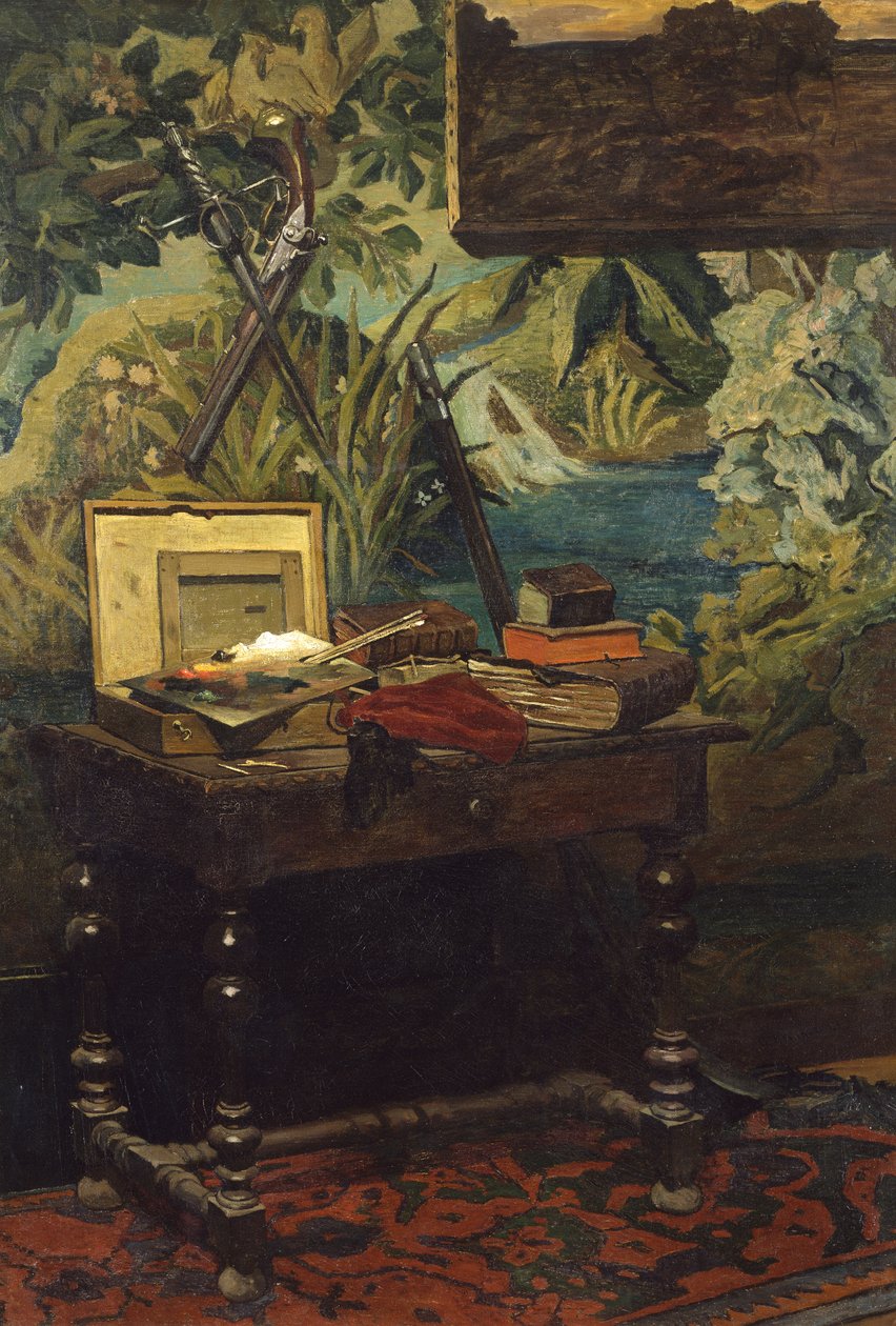 Een hoek van het atelier, door Claude Monet door Claude Monet