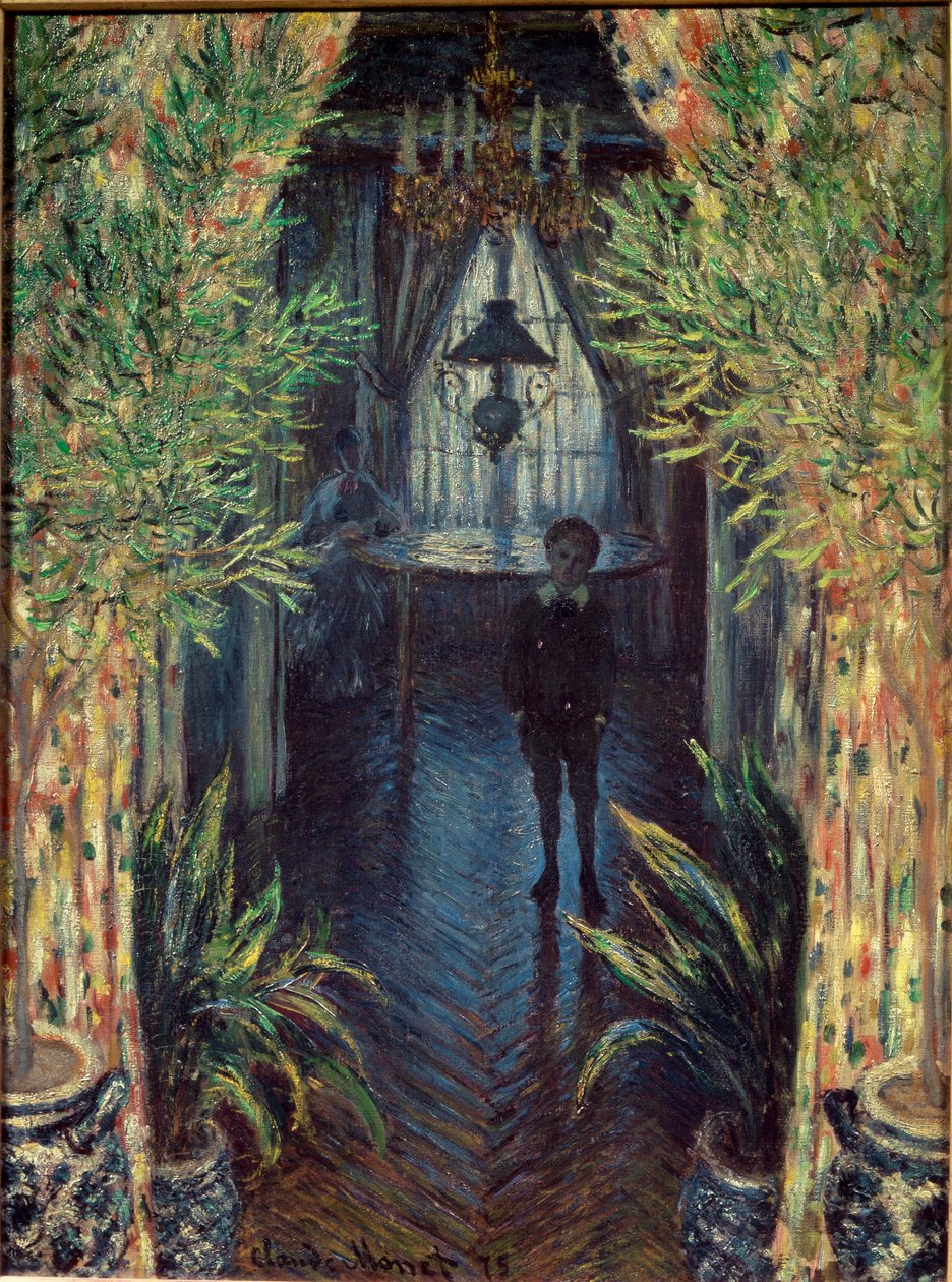 Een hoek van een appartement door Claude Monet