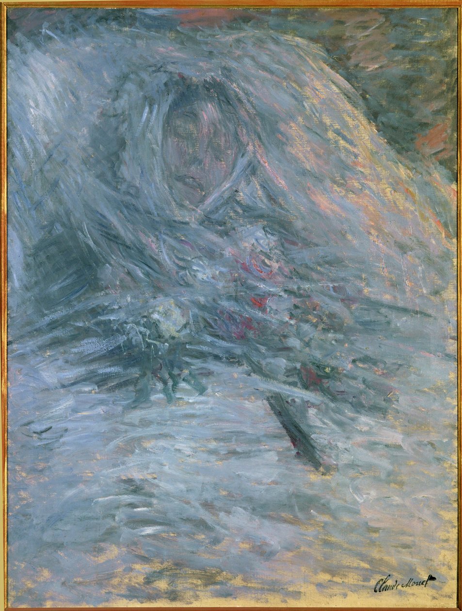 Camille op haar sterfbed (olieverf op doek) door Claude Monet