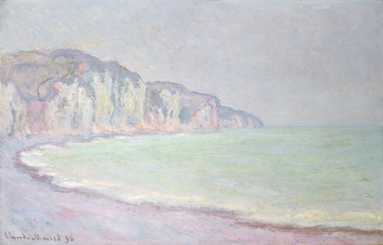 Kliffen bij Pourville, 1896 door Claude Monet