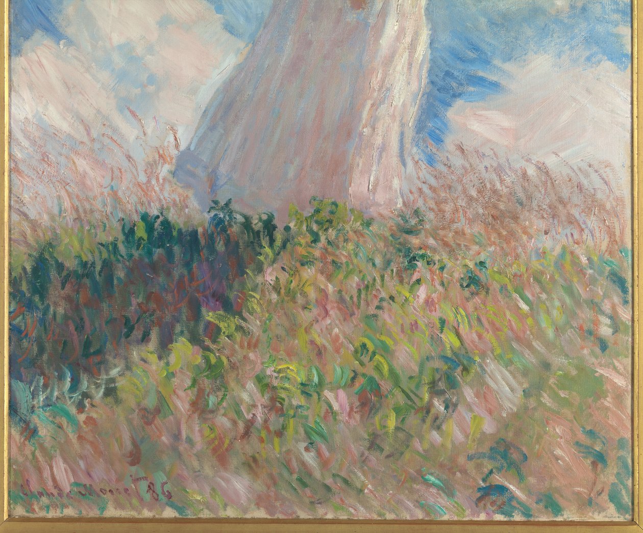 Figuurtest in de open lucht door Claude Monet