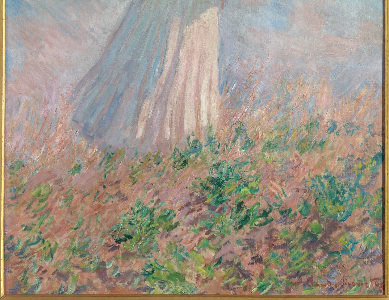 Figuurtest in de open lucht door Claude Monet