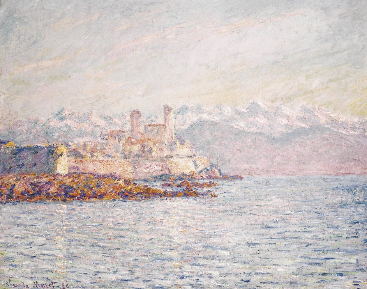 Frans:  Antibes
Duits: Antibes door Claude Monet