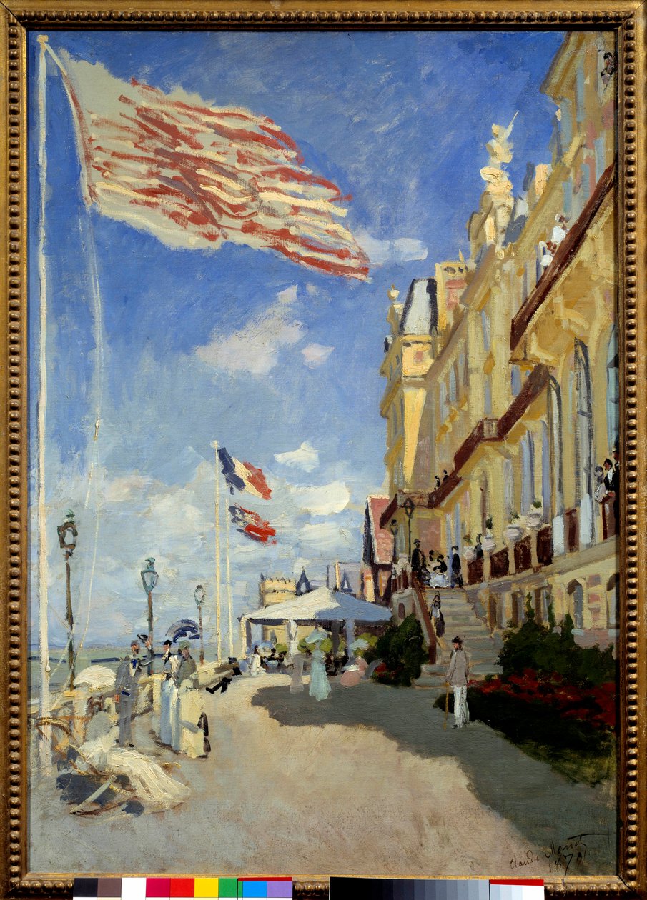 Hotel des Roches Noires in Trouville door Claude Monet