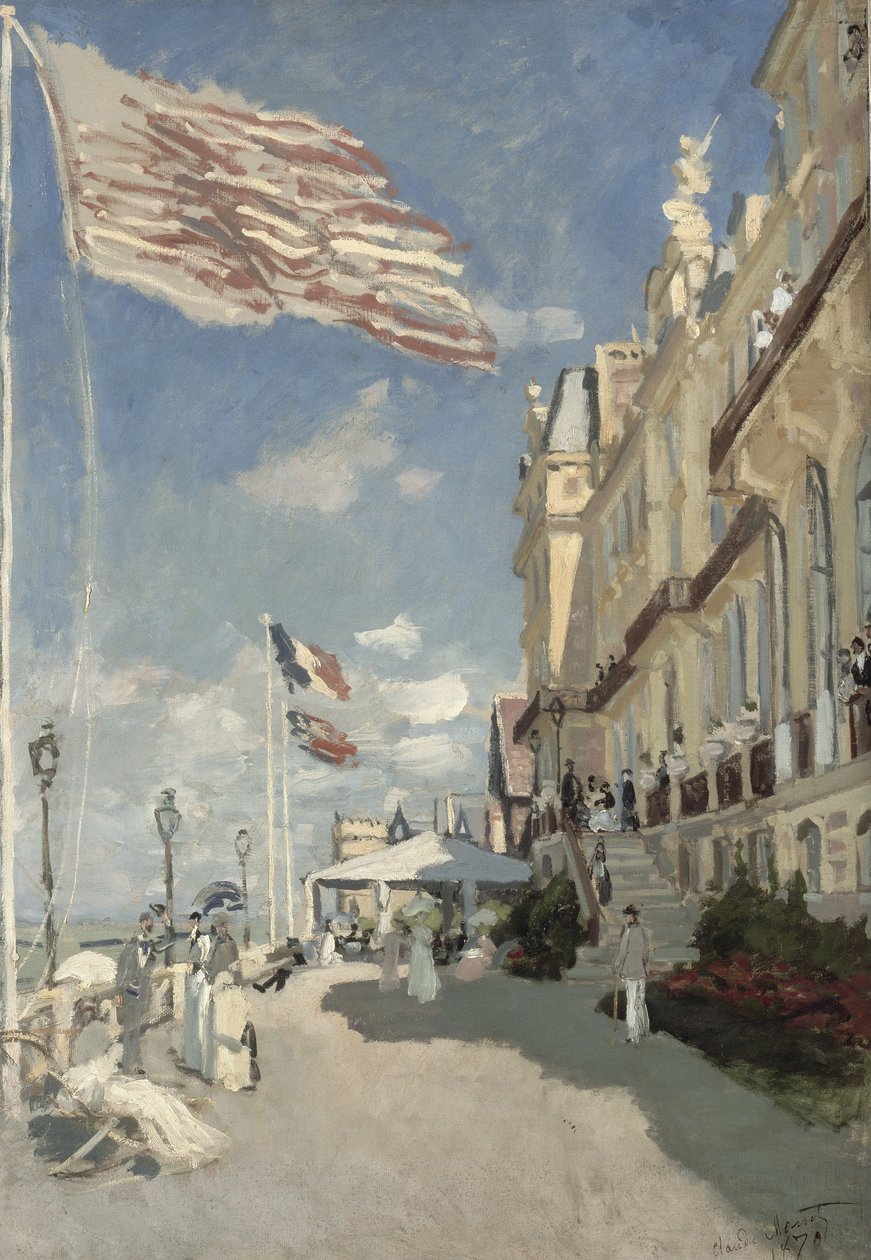 Hôtel des Roches Noires, Trouville door Claude Monet