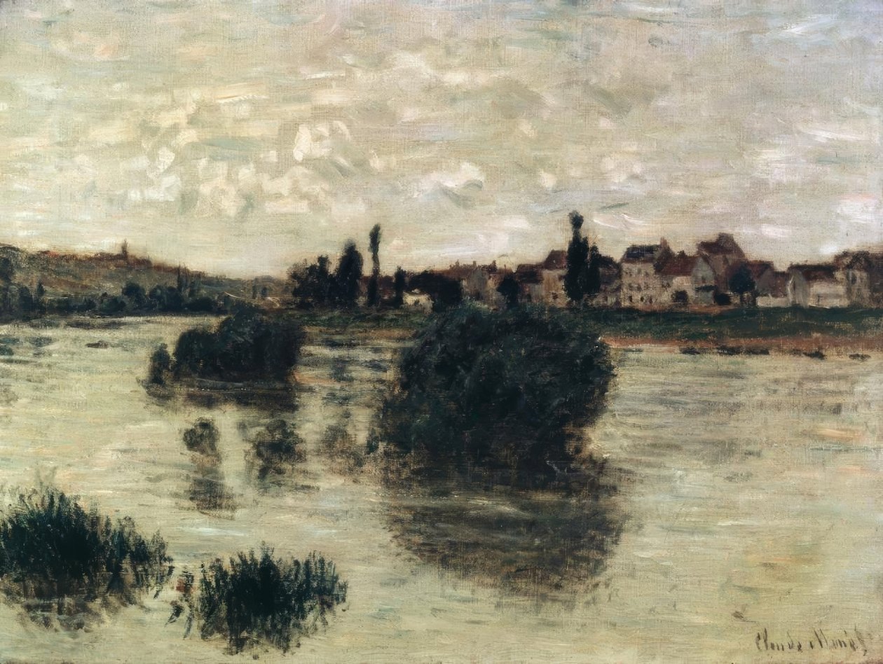 De Seine in Lavacourt door Claude Monet