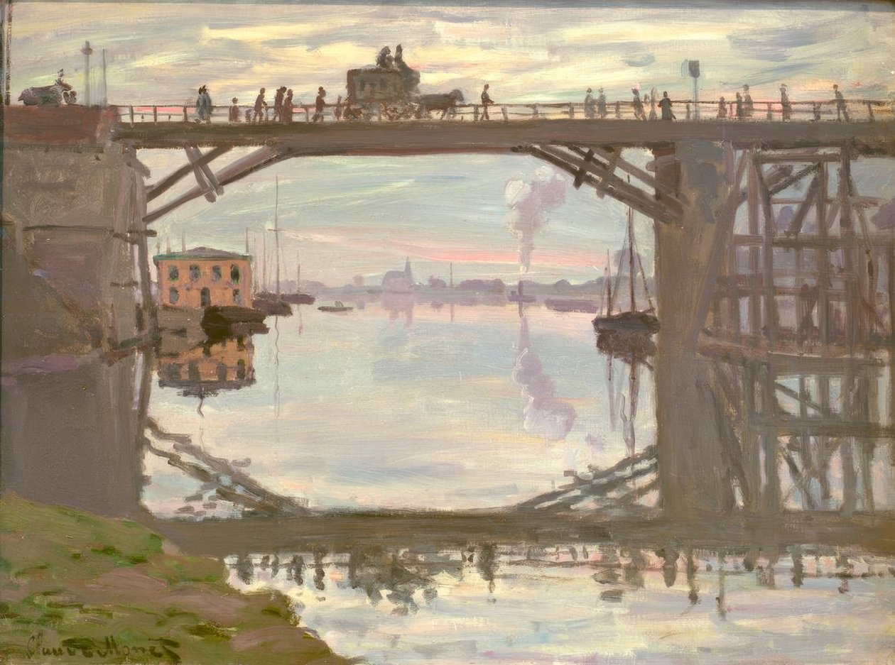 De Houten Brug door Claude Monet