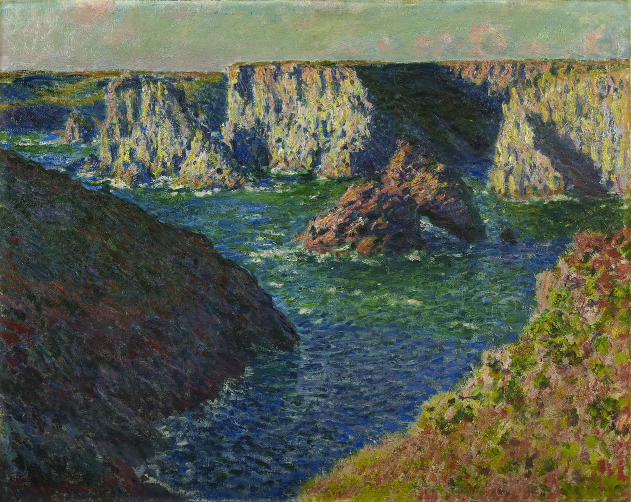 Les Rochers de Belle-Ile (De rotsen in Belle-Ile), 1886 door Claude Monet